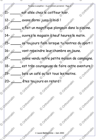 Page 2 de la fiche