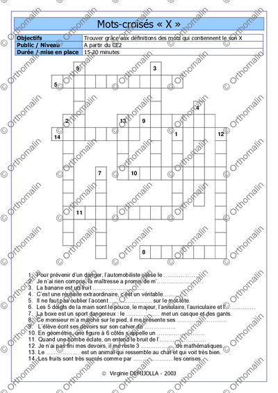 Page 1 de la fiche