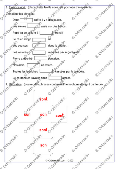 Page 1 de la fiche