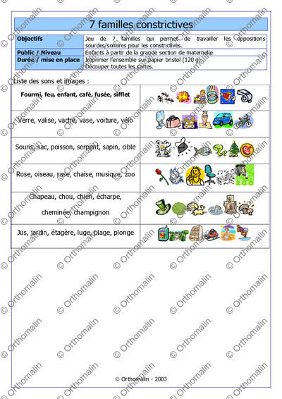 Page 1 de la fiche