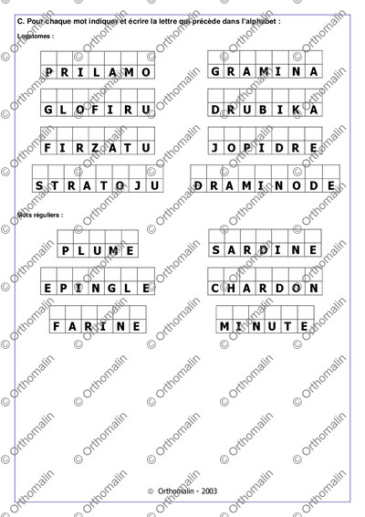 Page 3 de la fiche