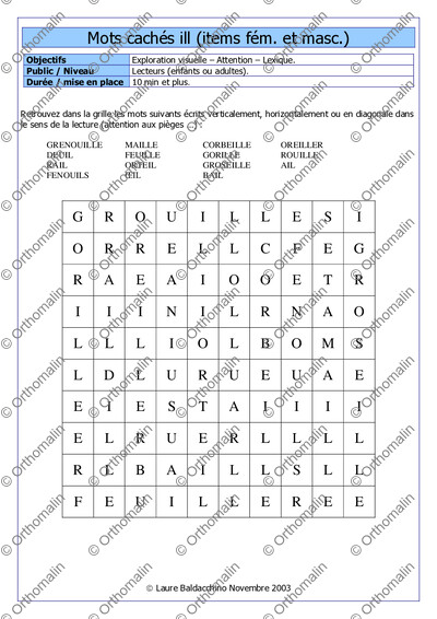 Page 1 de la fiche