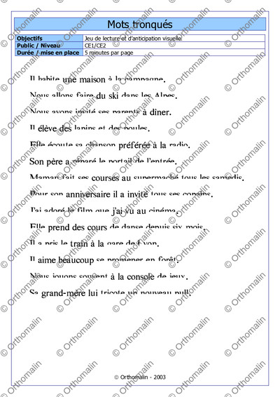 Page 4 de la fiche