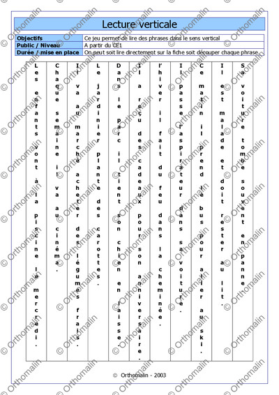 Page 1 de la fiche