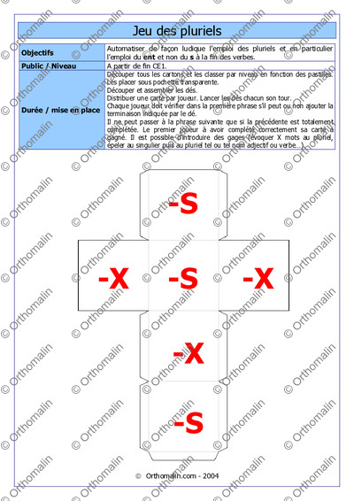 Page 1 de la fiche