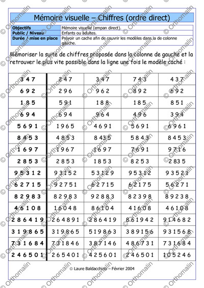 Page 1 de la fiche