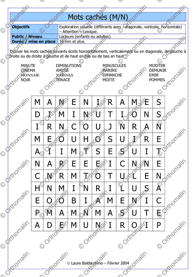 Page 1 de la fiche