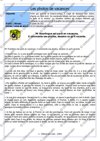 Page 1 de la fiche
