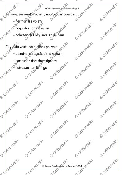 Page 3 de la fiche