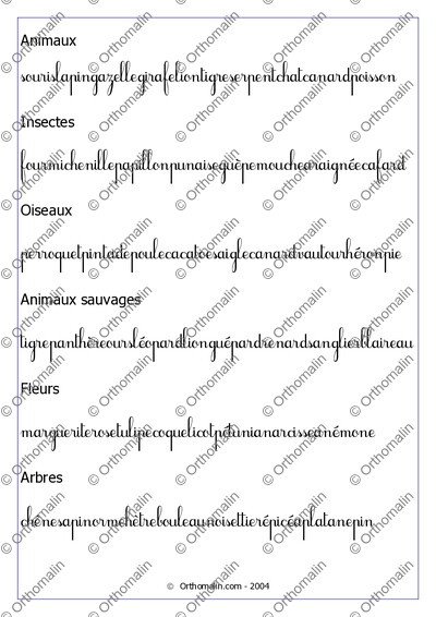 Page 2 de la fiche