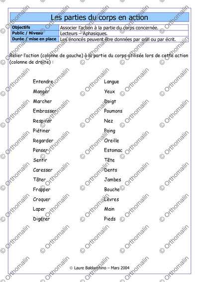 Page 1 de la fiche