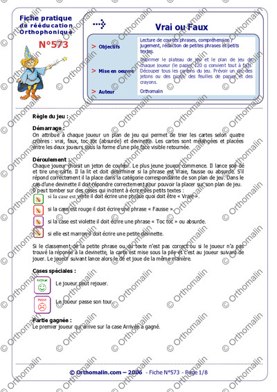 Page 1 de la fiche