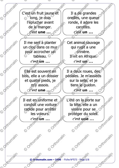 Page 5 de la fiche