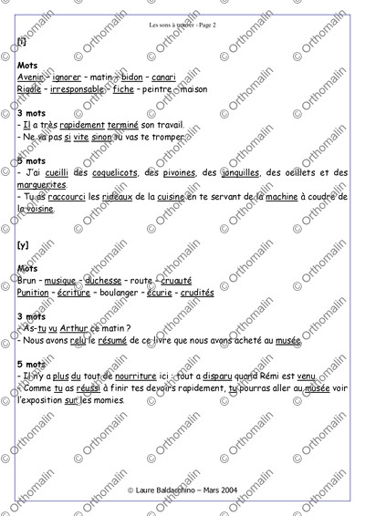 Page 2 de la fiche