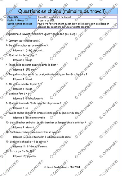 Page 1 de la fiche