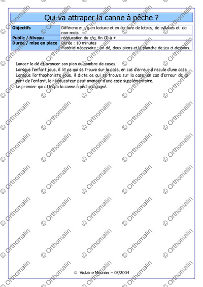 Page 1 de la fiche
