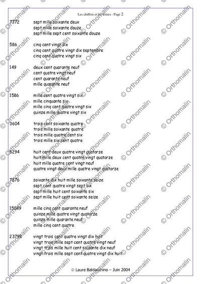 Page 2 de la fiche