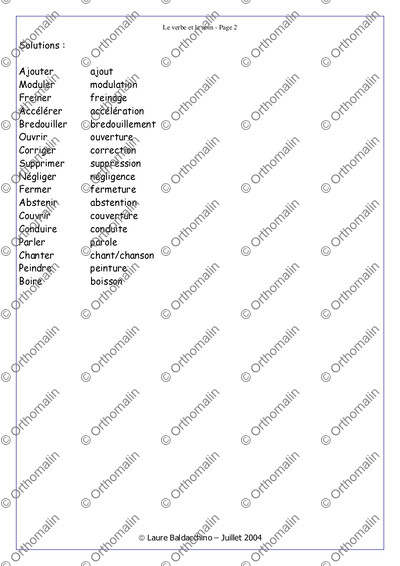 Page 2 de la fiche