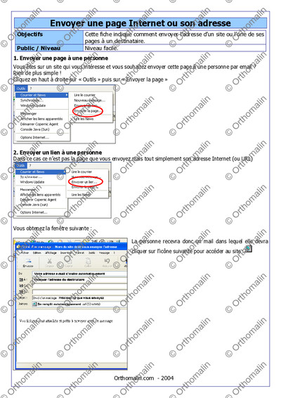 Page 1 de la fiche