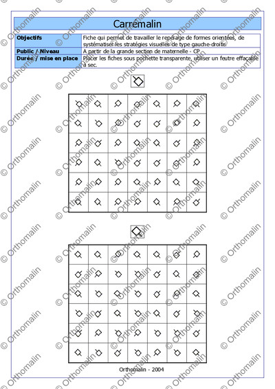 Page 1 de la fiche