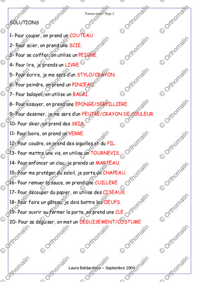 Page 2 de la fiche
