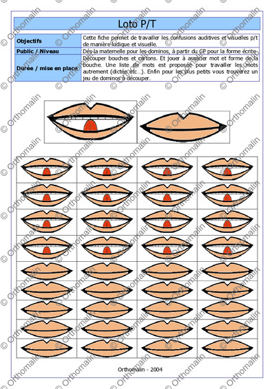 Page 1 de la fiche