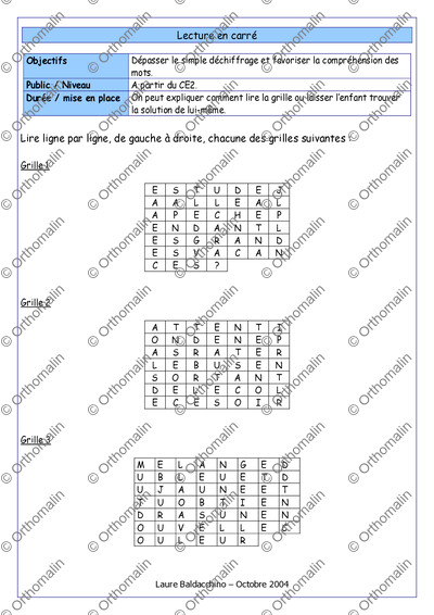Page 1 de la fiche