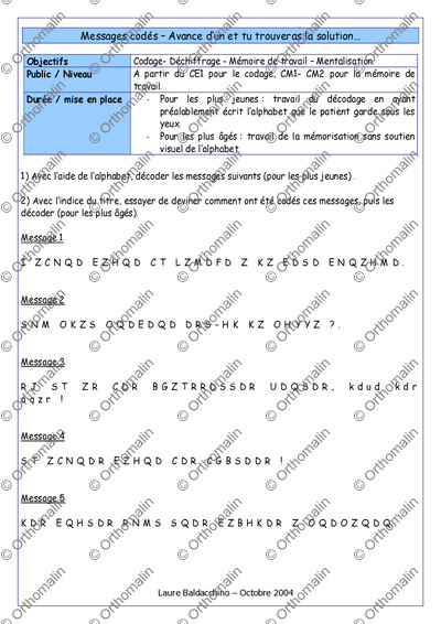 Page 1 de la fiche