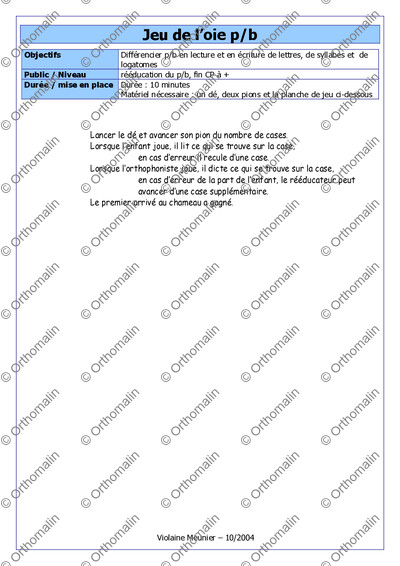 Page 1 de la fiche