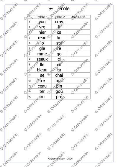 Page 2 de la fiche