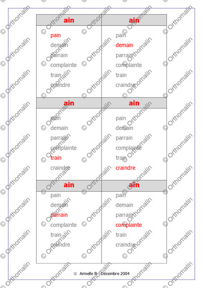 Page 2 de la fiche