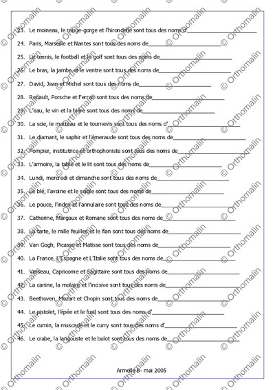 Page 2 de la fiche
