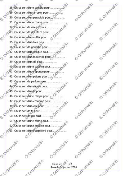 Page 2 de la fiche