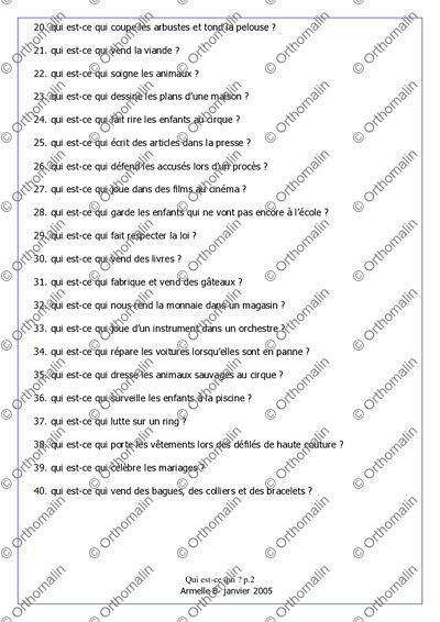 Page 2 de la fiche