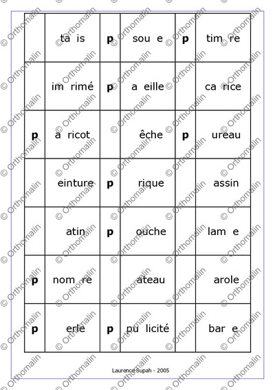 Page 2 de la fiche