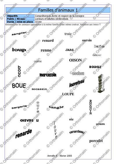 Page 1 de la fiche