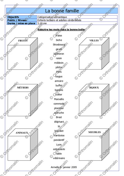 Page 1 de la fiche