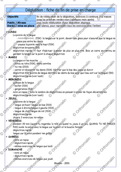 Page 1 de la fiche