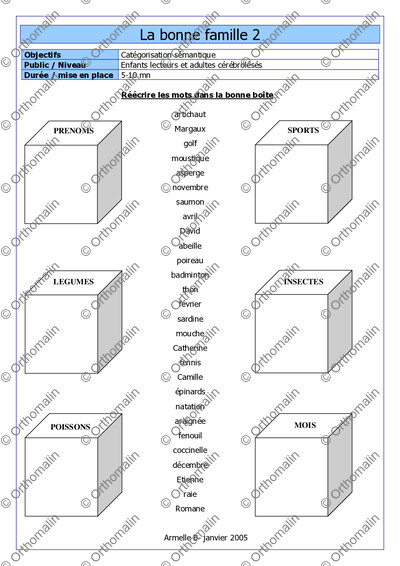 Page 1 de la fiche