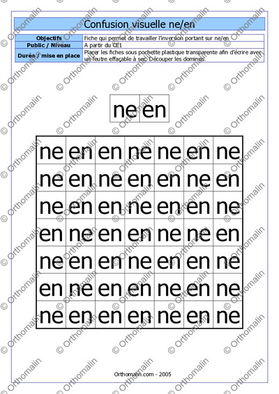 Page 1 de la fiche