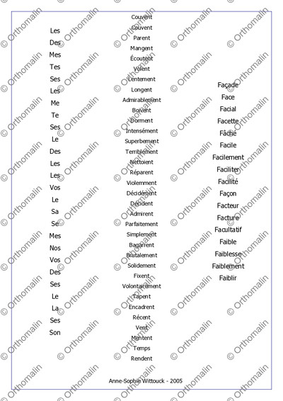 Page 2 de la fiche