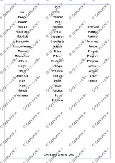 Page 3 de la fiche