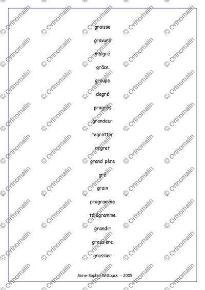 Page 3 de la fiche