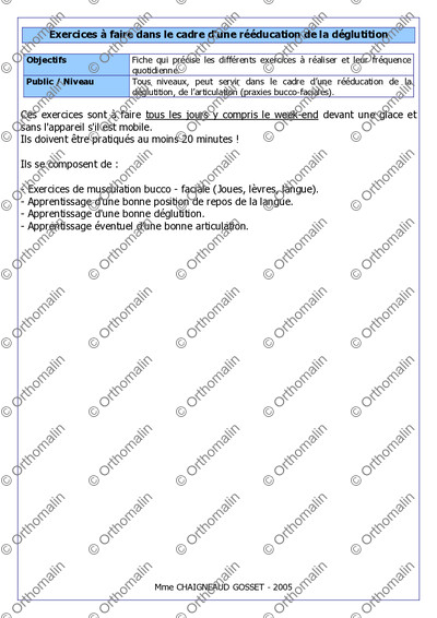 Page 1 de la fiche