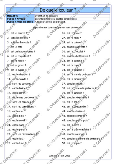 Page 1 de la fiche