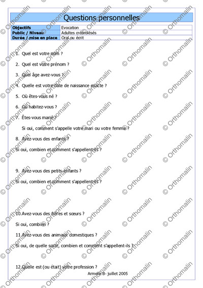 Page 1 de la fiche