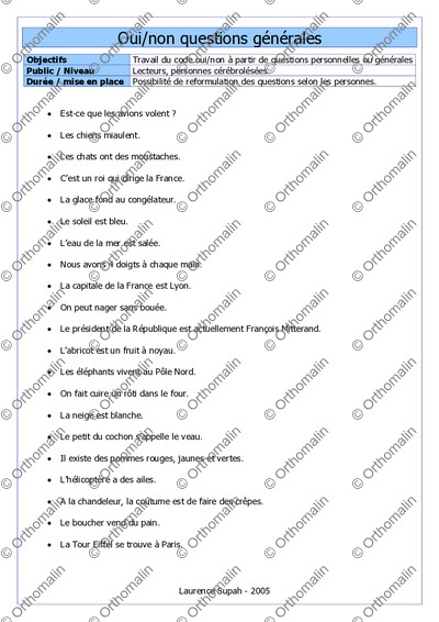 Page 1 de la fiche