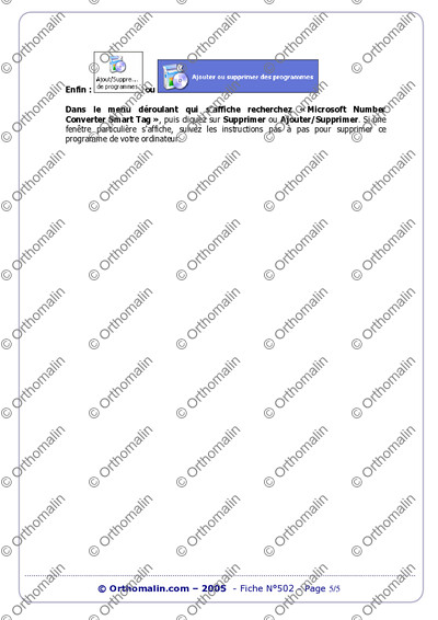 Page 5 de la fiche