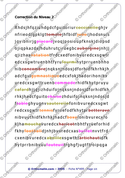 Page 6 de la fiche