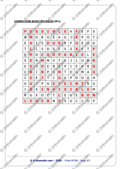 Page 3 de la fiche